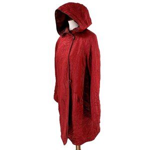Myra Pac ONE Cranberry Red & Maroon Reversible Hooded Jacket Raincoat